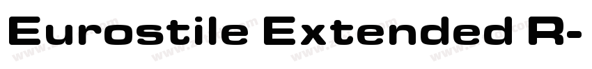 Eurostile Extended R字体转换
